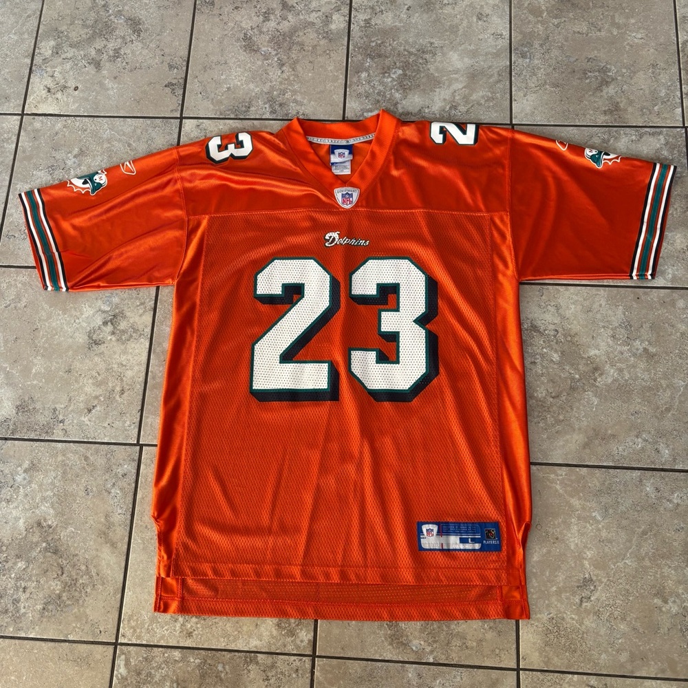 NFL Reebok Miami Dolphins Ronnie Brown #23 jersey size L